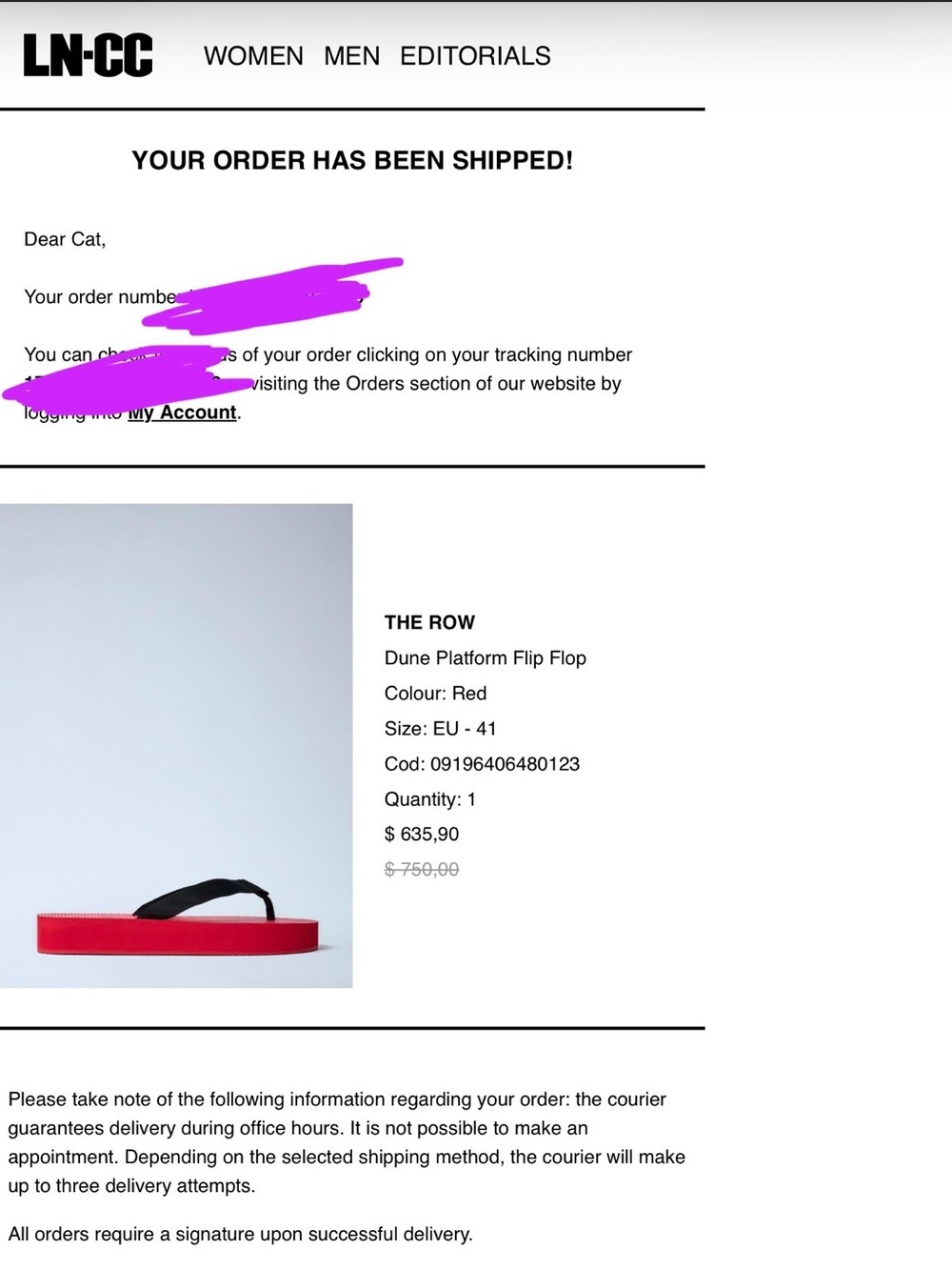 THE ROW Dune Platform Flip Flop Red Black Straps AUTHENTIC sz 41 - Picture 6 of 14